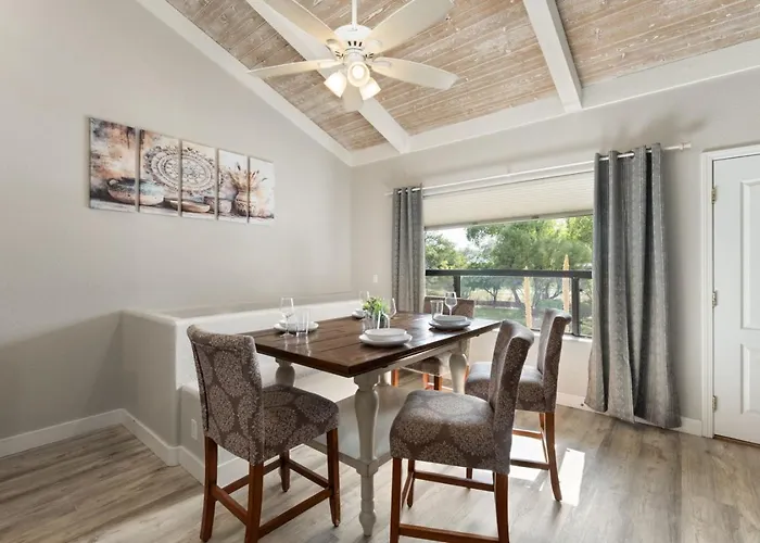 Holiday home 2br Escape With Workspace And Pool Access *